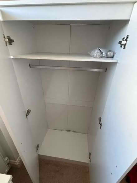 Photo of free Small white double wardrobe (Crystal Palace SE19) #3