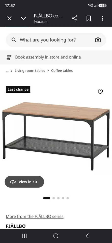 Photo of free Fjallbo coffee table (Crumlin) #4