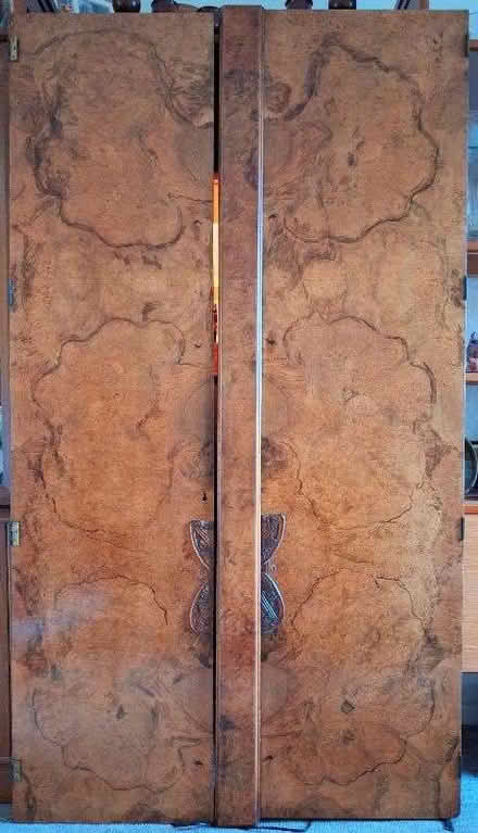 Photo of free Art deco burr walnut wardrobe doors (Wellesbourne CV35) #1
