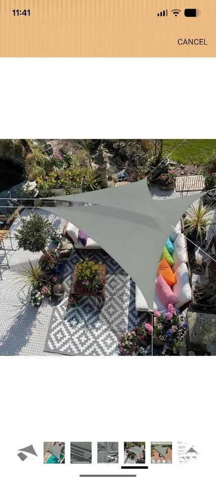 Photo of free Sun shade sail (Clapham SW11) #3