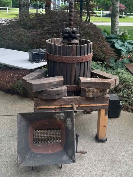 Photo of free Vintage Wine Press & Grape grinder (Kingston MA) #1