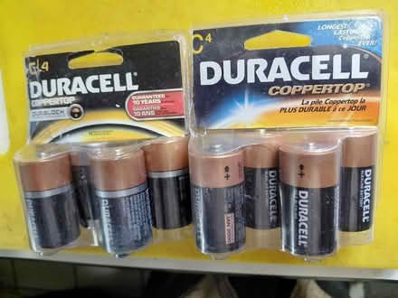 Photo of free Duracell "C" batterys (mt prospect, il) #2