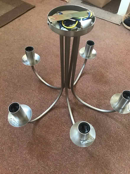 Photo of free 5 arm Chrome Chandelier-Homebase (Welling DA16, Off Welling Way) #1