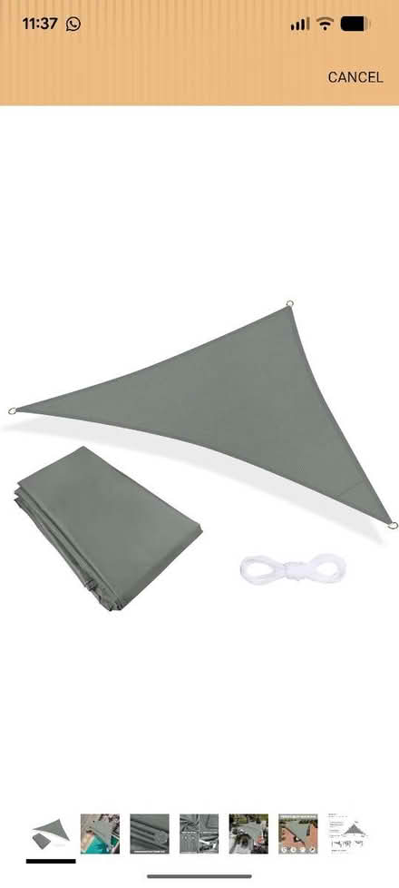 Photo of free Sun shade sail (Clapham SW11) #1