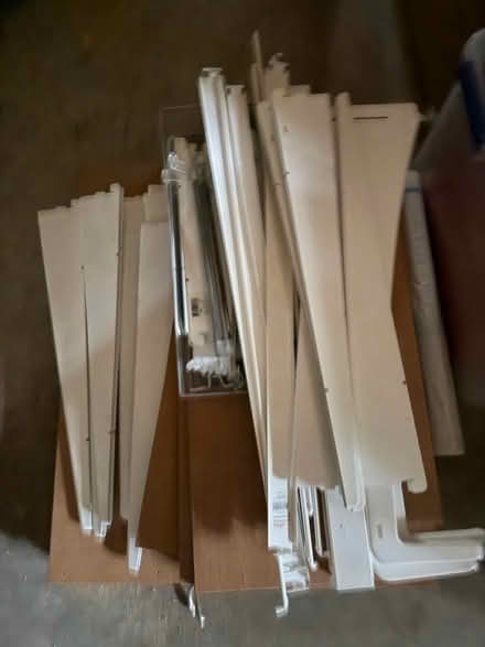 Photo of free Elfa Freestanding Desk White (Chesterbrook Rd & N Albemarle) #1