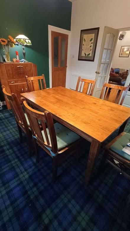 Photo of free Solid wood table and 6 chairs (Westborough WF13) #1