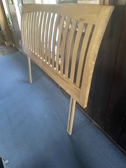 Photo of free Kingsize beech wood headboard (Isleworth) #1