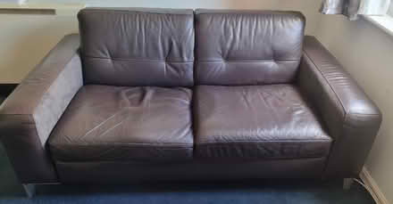 Photo of free 2 seater leather sofa (Maidenbower RH10) #2