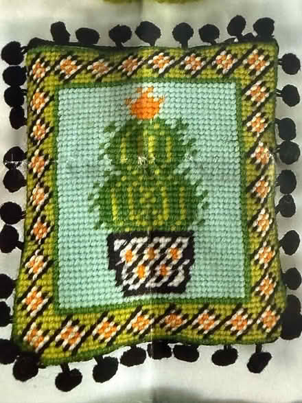 Photo of free ‘Cactus’ Tapestry - make a cushion (Eastbourne BN21) #1