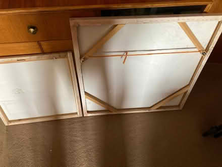Photo of free 2 x Large Fabric Screen Printed Wall Hangings (St James, South Elmham IP19) #4