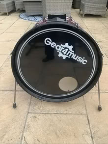 Photo of free bass drum with kick pedal only (Moor Allerton LS17) #1
