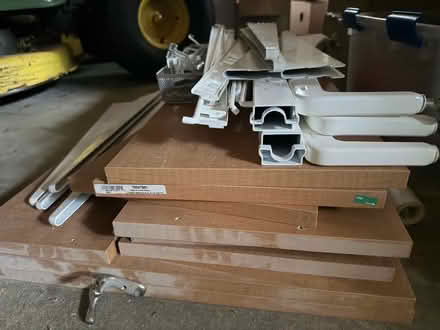Photo of free Elfa Freestanding Desk White (Chesterbrook Rd & N Albemarle) #2