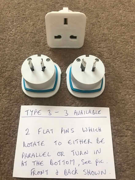 Photo of free 3 Types of Foreign Travel Adapters (Welling DA16, Off Welling Way) #4