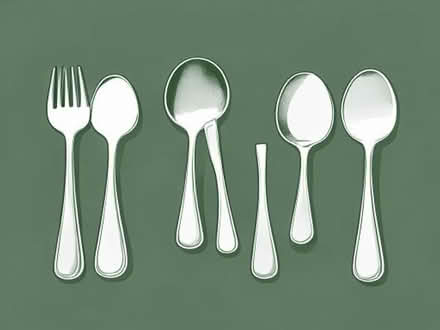 Photo of free Stainless Steel cutlery set. 6 settings x 4 pieces. (Edge Green WA3) #1