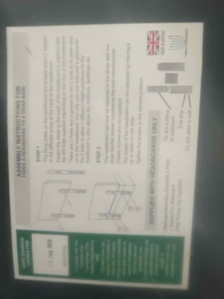 Photo of free Brand new grey headboard (DE14 Burton) #4