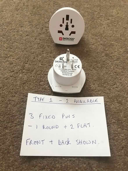 Photo of free 3 Types of Foreign Travel Adapters (Welling DA16, Off Welling Way) #2