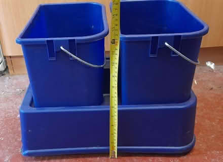 Photo of free Bin ailgylchu glas / Blue recycling bin (Bangor LL57) #3