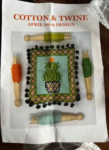 Photo of free ‘Cactus’ Tapestry - make a cushion (Eastbourne BN21) #3