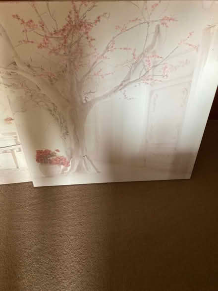 Photo of free 2 x Large Fabric Screen Printed Wall Hangings (St James, South Elmham IP19) #2