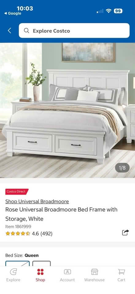 Photo of free Queen Broadmore bed frame & storage (Larkspur ca) #3