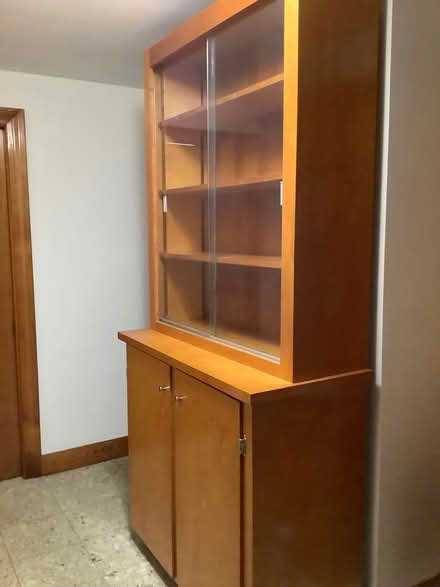 Photo of free Glass Display Cabinet with Storage (Westford) #1