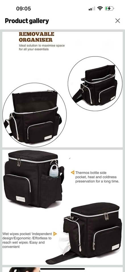 Photo of free Black changing bag (Brixton SW9) #2