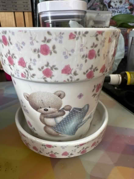 Photo of free Small plant pot with saucer (Ashford TW15) #1