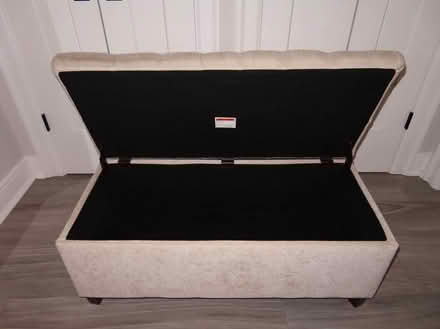 Photo of long storage ottoman bench (Leesburg) #3