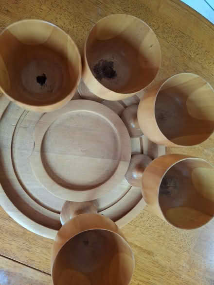 Photo of free Wooden tray and goblets (Dublin 6w) #2