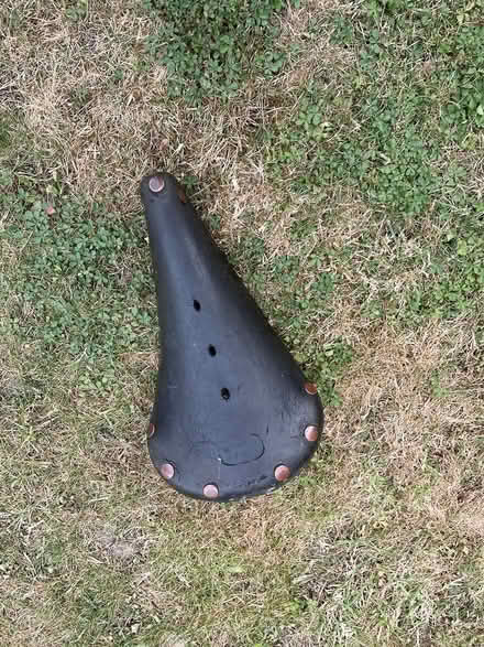 Photo of free Traditional leather bicycle saddle (NW Chichester) #1