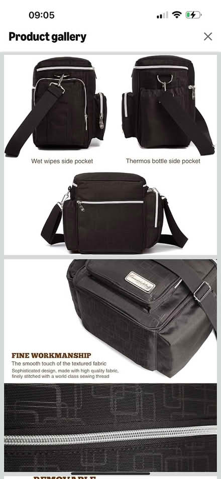 Photo of free Black changing bag (Brixton SW9) #3