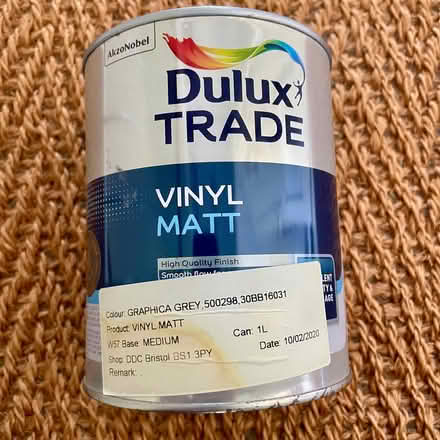 Photo of free Dulux - Vinyl Matt Wall Paint - Graphica Grey (City of Bristol BS5) #1