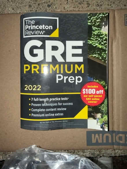 Photo of free The Princeton Review GRE 2022 book (1075 Valencia Avenue) #1