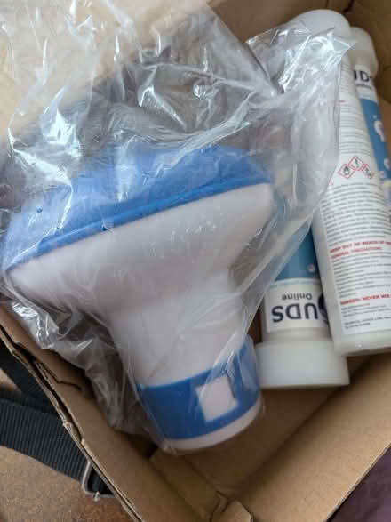 Photo of free Chlorine floater and tablets for outdoor pool (Loughton IG10) #1