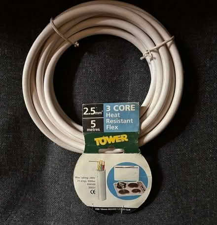 Photo of free 5 metres of 3-core heat resistant flex - unused (Downs Barn MK14) #1