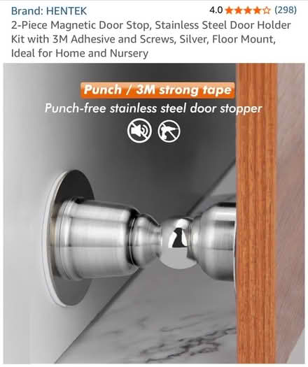Photo of free Magnetic door stop x 2 (Oval) #1