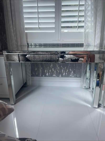 Photo of free Mirrored desk (Boca Raton) #1