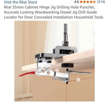 Photo of free Cabinet hinge drilling guide (Oval) #4