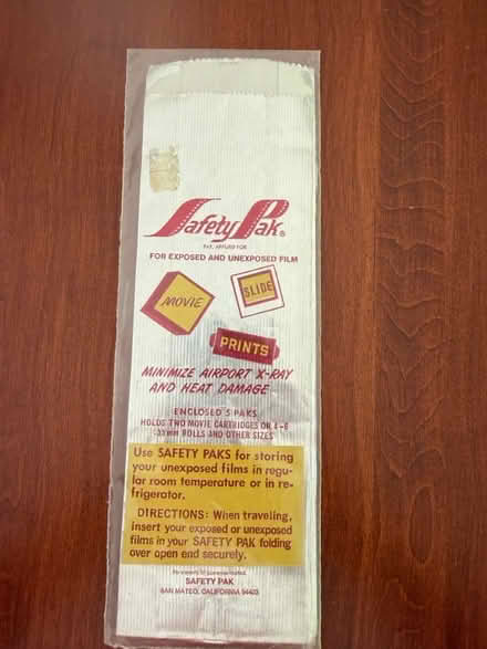 Photo of free Film protective bag (Cupertino) #1
