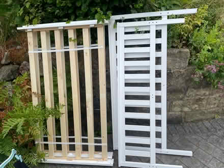 Photo of free Double bed, white wood (Kirkstall LS5) #1