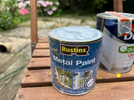 Photo of free Two can of white metal paint (Caldecott OX14) #2