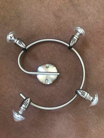 Photo of free 4 bulb Chrome Flush Light Fitting (Welling DA16, Off Welling Way) #1