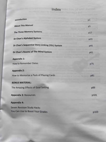 Photo of free GCSE Total Recall System help book (Pinkneys Green SL6) #4