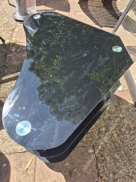 Photo of free Black Glass TV Corner Stand (Croham CR2) #2