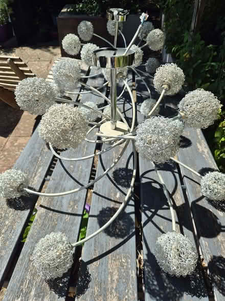 Photo of free Silver globe ceiling light (Croham CR2) #3