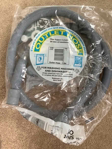 Photo of free Unused outlet hose for washing machine or dishwasher 1.5m. (Deanburn EH26) #1