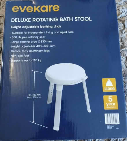 Photo of free Bath stool (Boxmoor HP1) #1