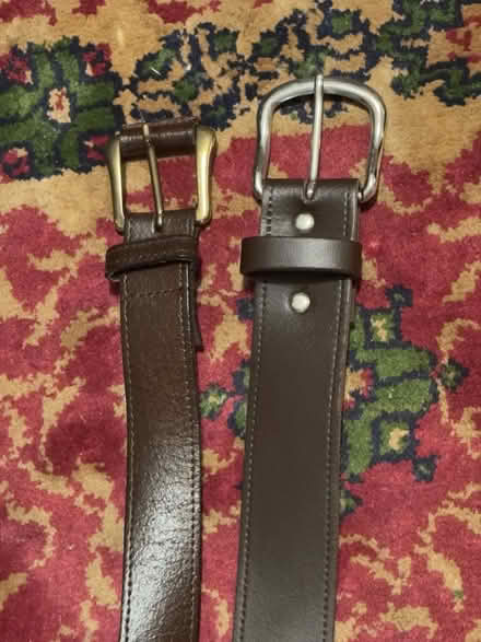 Photo of free Two Brown Leather Belts 42/44” (Frecheville S12) #1