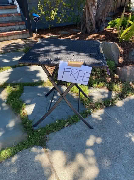 Photo of free Curb Alert: Folding Outdoor Table (Near Roosevelt Plaza) #1