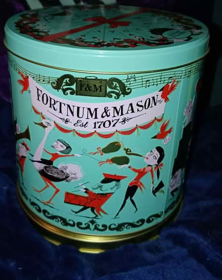 Photo of free Fortnum & Masons EMPTY musical biscuit tin (Buxted TN22) #1